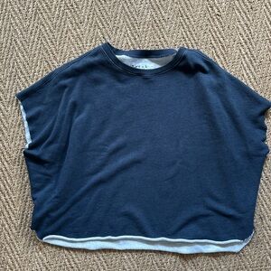 Frank & Eileen Navy Blue Top